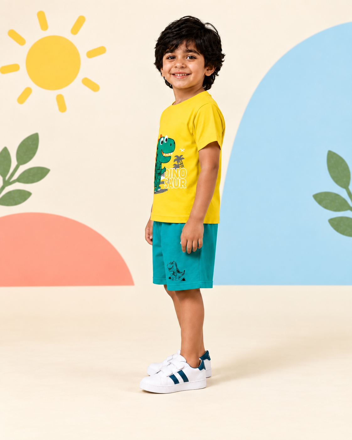 Yellow Dinosaur Short Set - product image 2