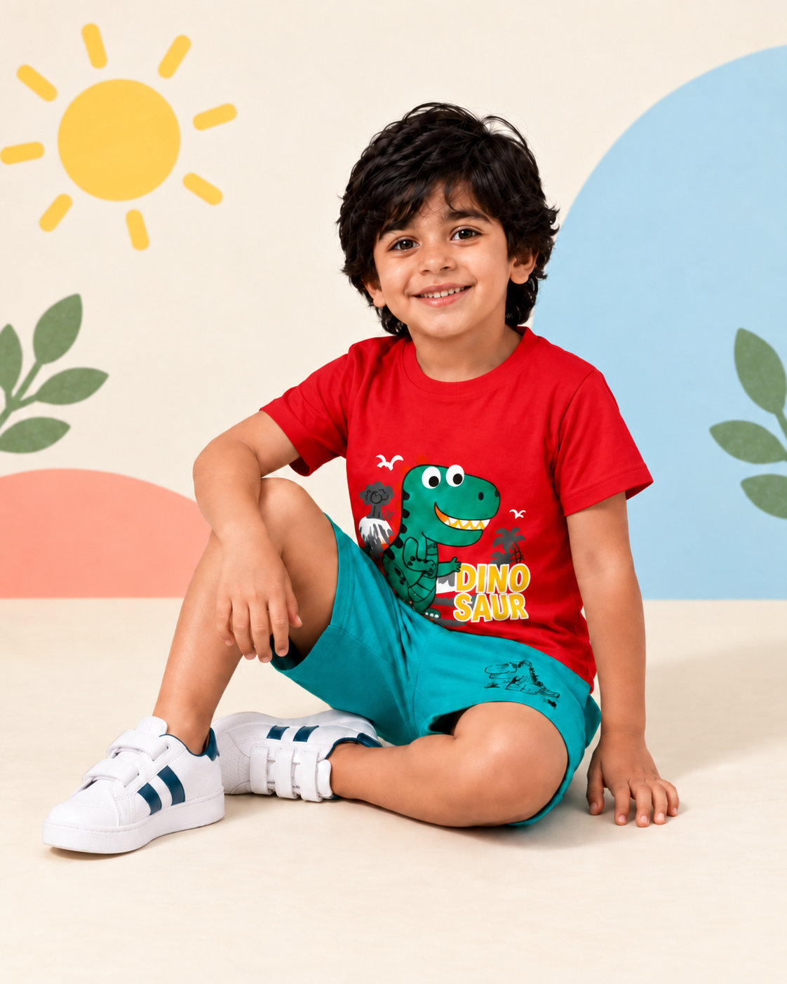 Red Dinosaur Short Set - product image 2