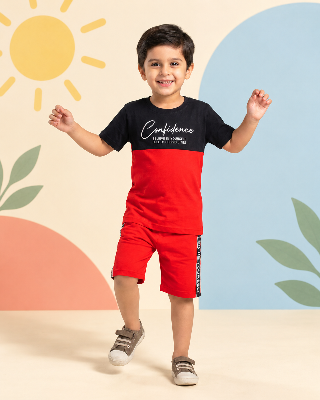 Black Red Classic Short Set - product image 3