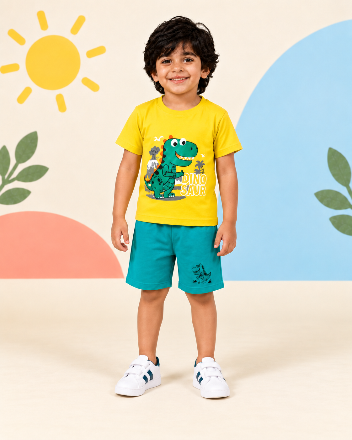 Yellow Dinosaur Short Set - product image 3