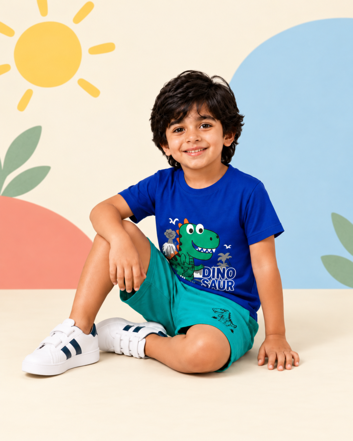 Blue Dinosaur Short Set - product image 3