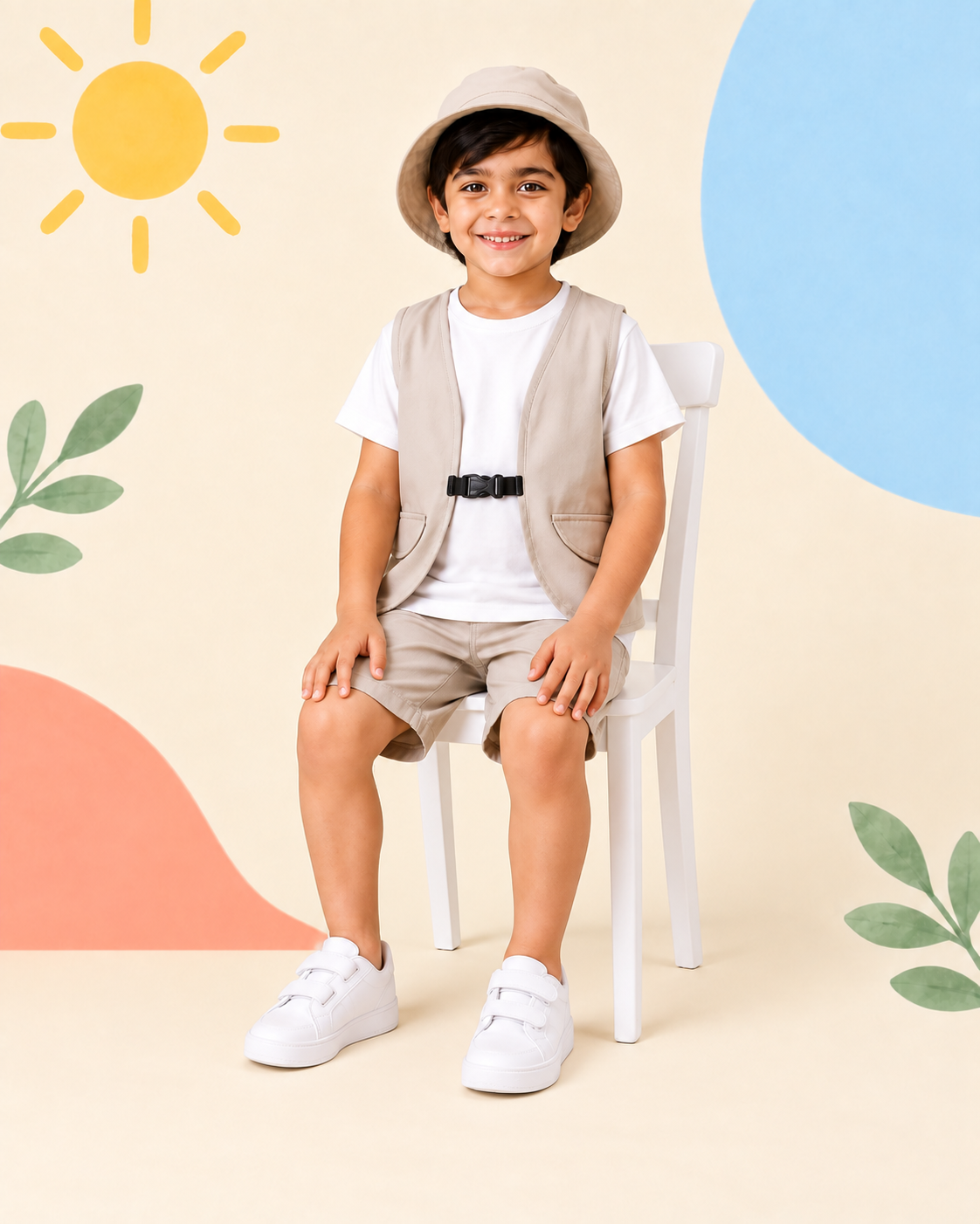 Beige Adventure Vest Set - product image 2