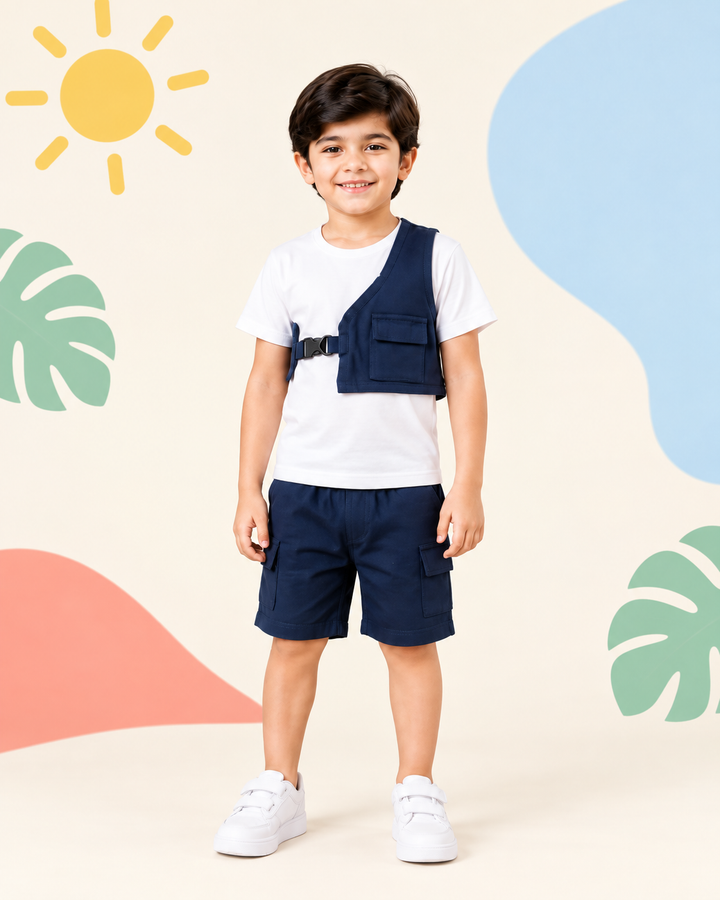 Navy Adventure Vest Set