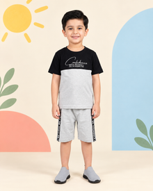 Black Grey Classic Short Set - product image 1