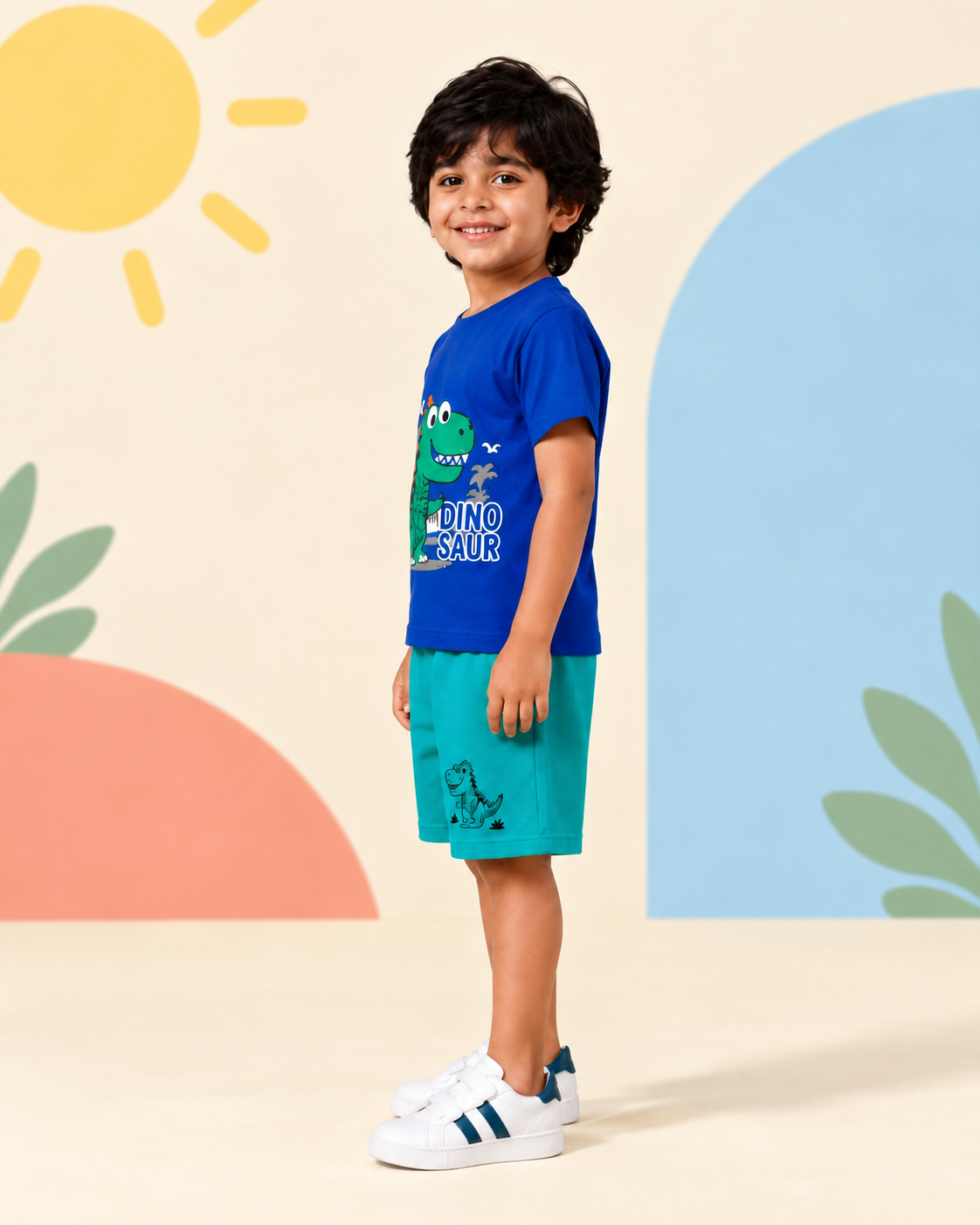 Blue Dinosaur Short Set - product image 2