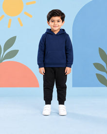 Kids Winter Hoodie Set - front standing
