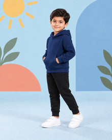 Kids Winter Hoodie Set - side angle
